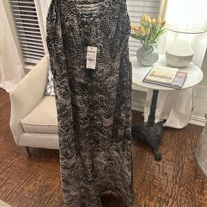 Express Black and Gray Maxi Dress